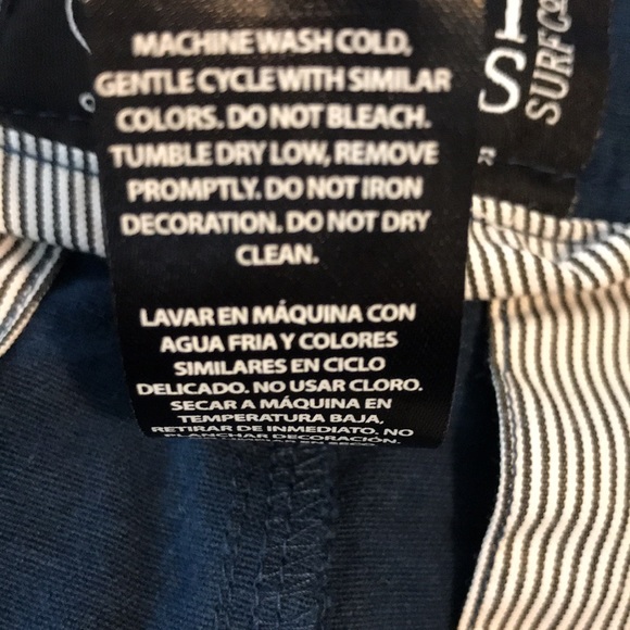 Maui & Sons Surf Co. Mens Blue Striped Shorts 34 - Picture 6 of 8